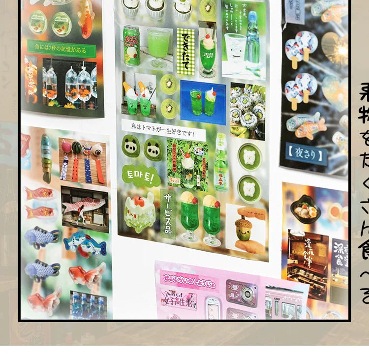 Kawaii Die-Cutting Sticker Book | DIY Lotus Picking Scrapbook Décor