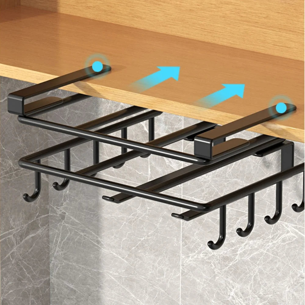 Kitchen Hanging Organizer Rack | Space-Saving Storage Solution