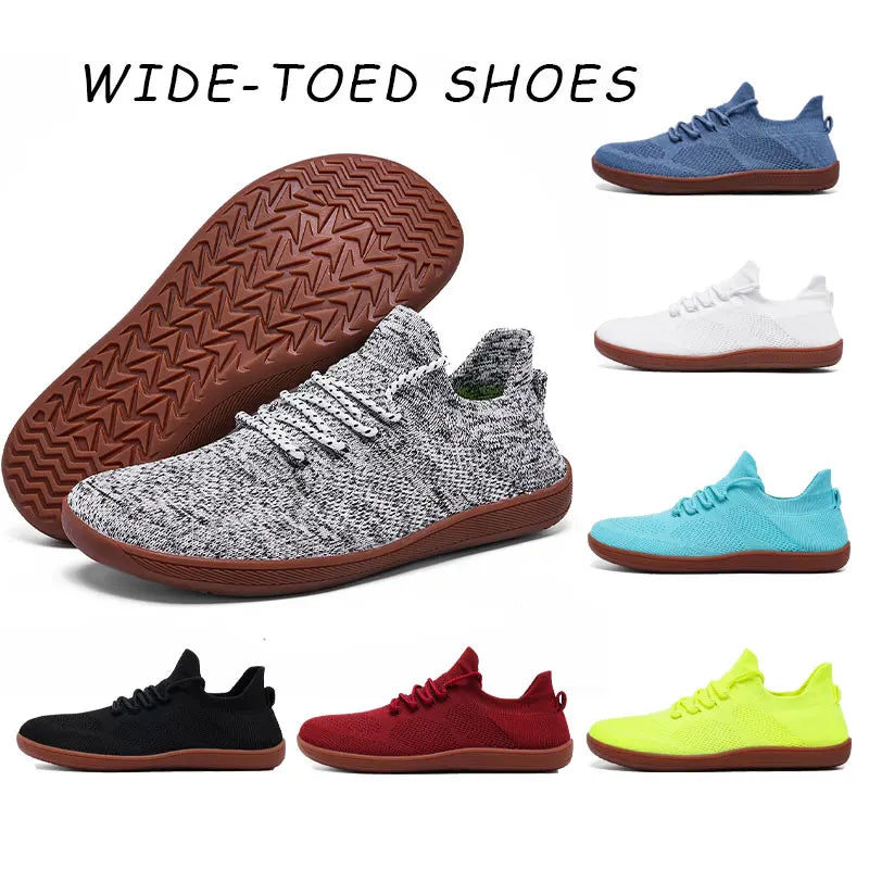 Wide-Toe Men's Casual Shoes | Breathable & Comfortable Sneakers