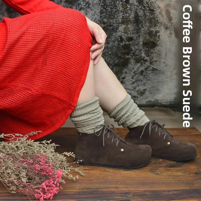 Handmade High Top Genuine Leather Shoes for Women | Stylish Comfort
