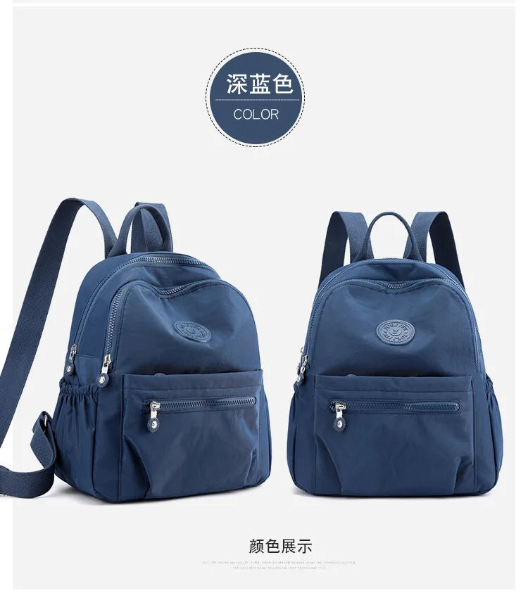 Women's Nylon Oxford Backpack | Stylish Small Rucksack