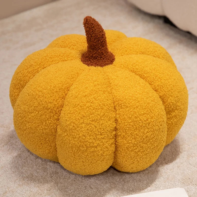 Halloween Pumpkin Plush Pillow | Cozy Decorative Cushion for Fall