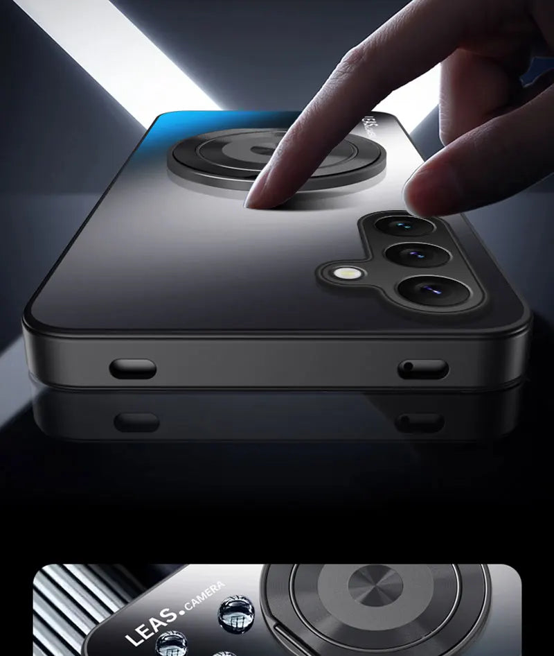 For Samsung A05 A06 A14 A15 A16 A35 A36 A56 A24 A34 A54 A25 A35 A55 A17 Magnetic Ring Stand Back Phone Case Ring Protect Cover