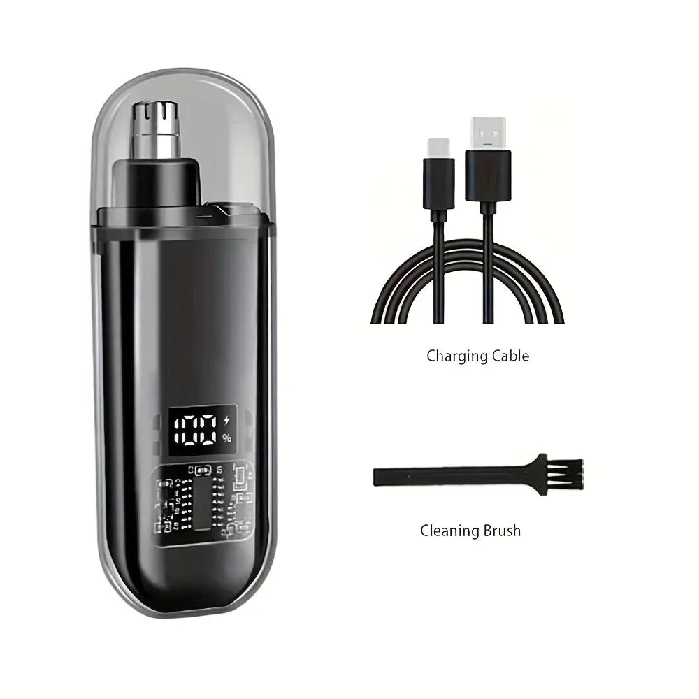USB Rechargeable Nose & Ear Hair Trimmer | Precision Grooming Tool