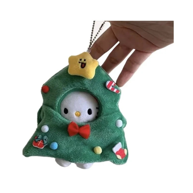 Cute Cartoon Cat Plush Pendant | Adorable Xmas Bag Charm