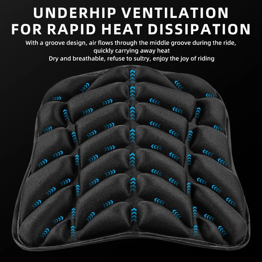 3D Gel Motorcycle Seat Pad | Universal Breathable Cushion
