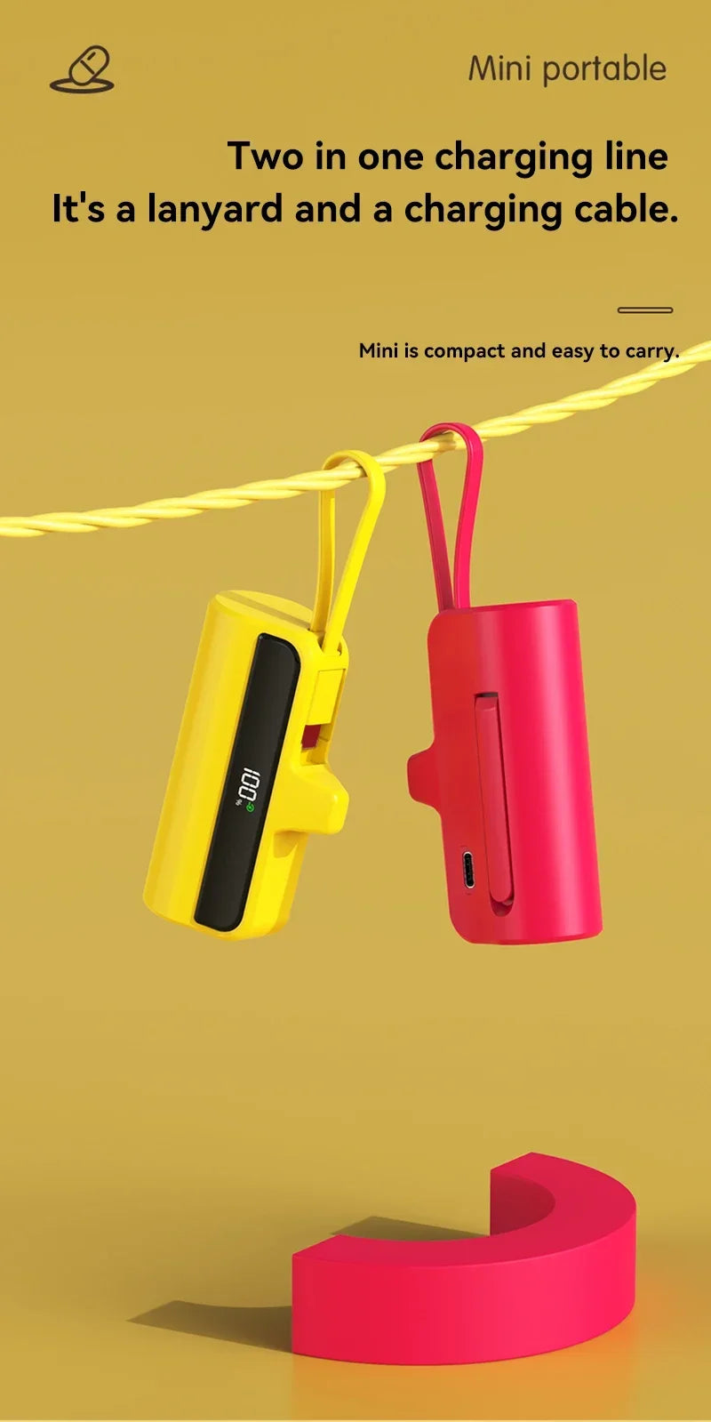 50000mAh Capsule Mobile Power Bank | Ultimate Portable Charger