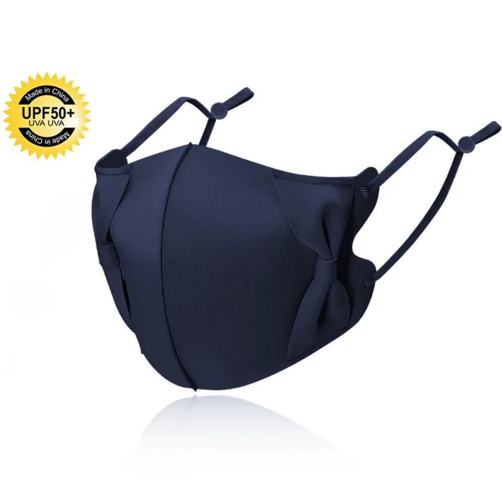 3D Bow Anti-UV Face Mask | Breathable UPF50+ Sunscreen Protection