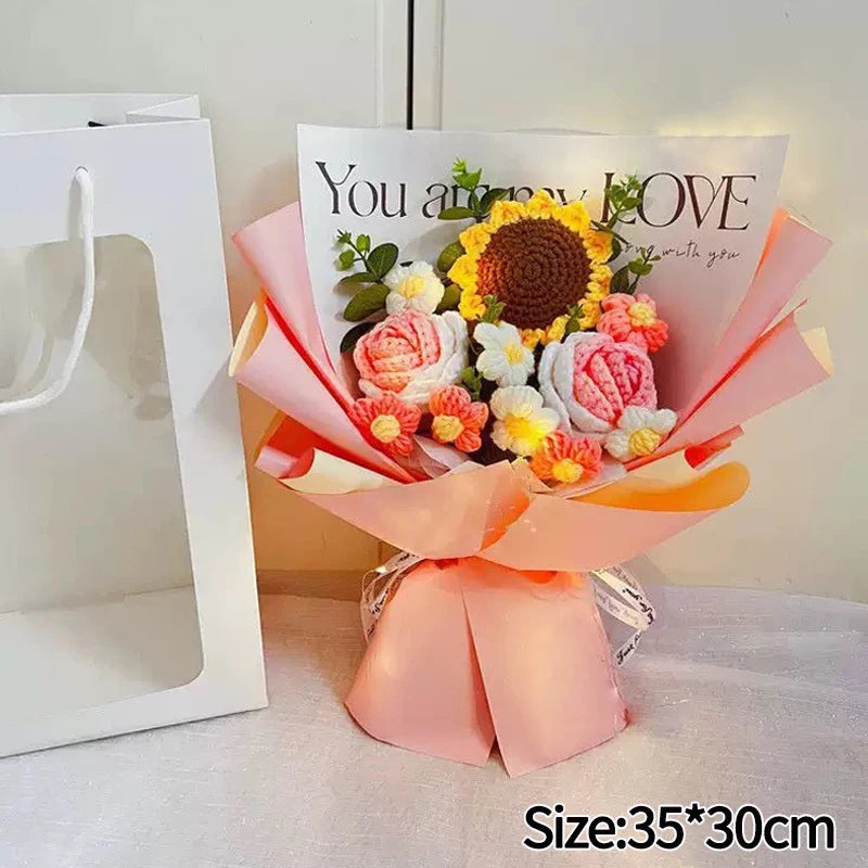 Ramo de flores de ganchillo hecho a mano | El regalo perfecto para cualquier ocasión