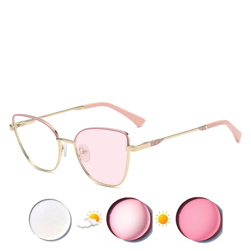 Custom Cat Eye Prescription Glasses for Myopia & Astigmatism