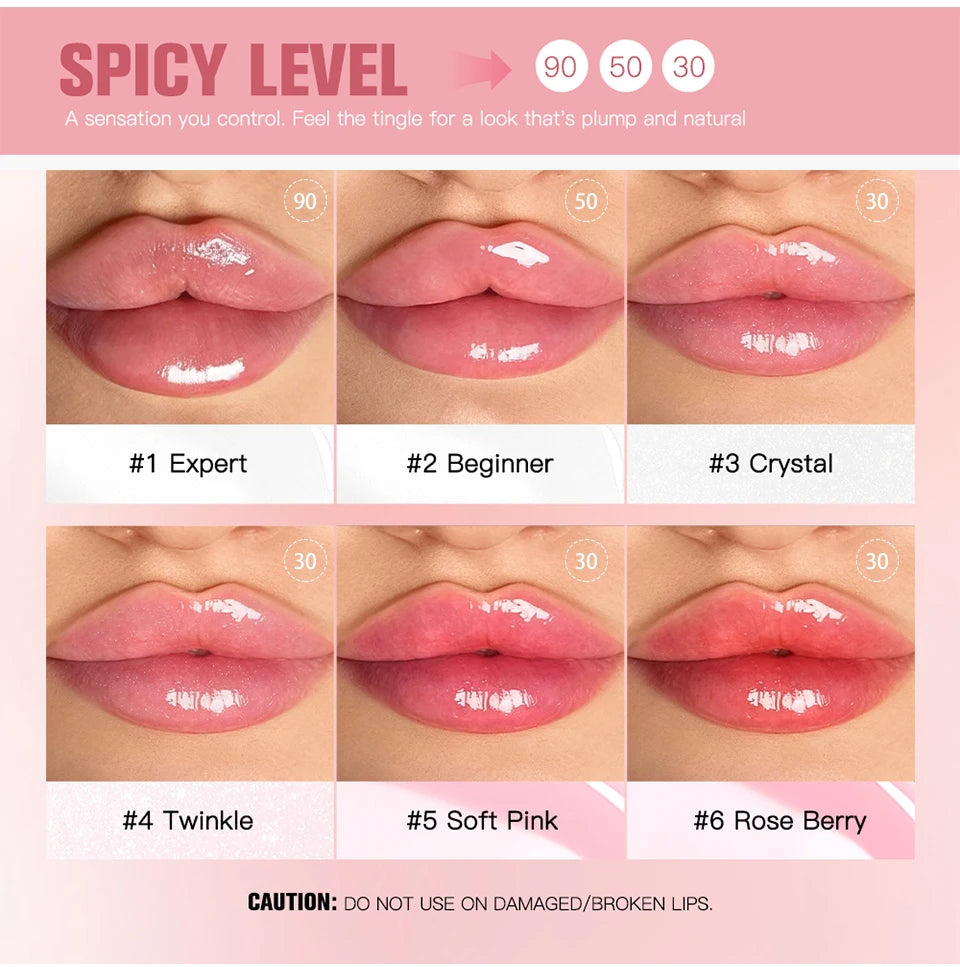 Volumizing Lip Plumper Oil | Deep Hydration & Glossy Finish