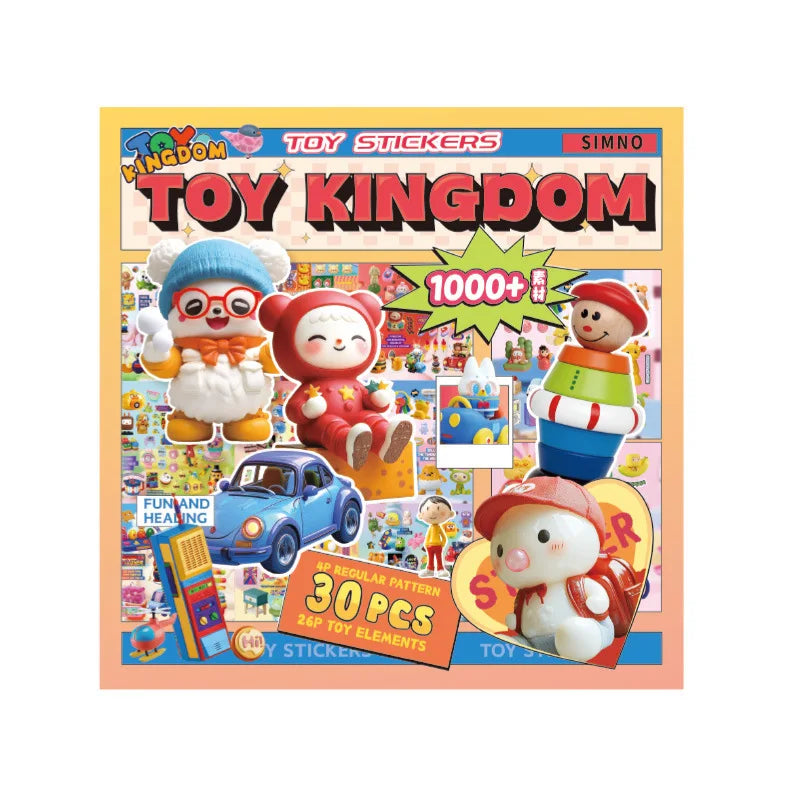 Cute Decorative Sticker Book | 30 Sheets Stationery Gift for Kids