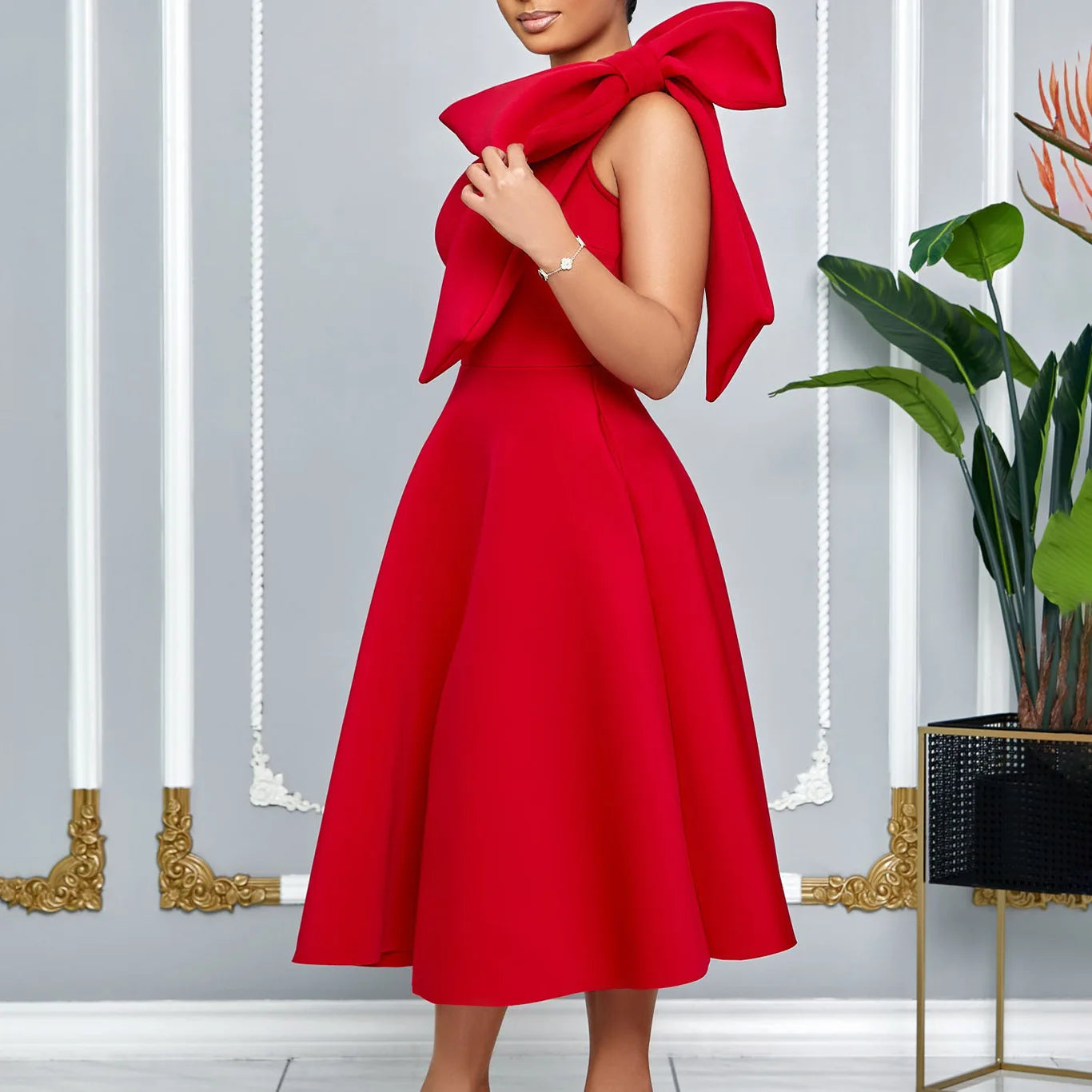 Elegant One Shoulder Dress for Women | Luxurious Summer Fashion