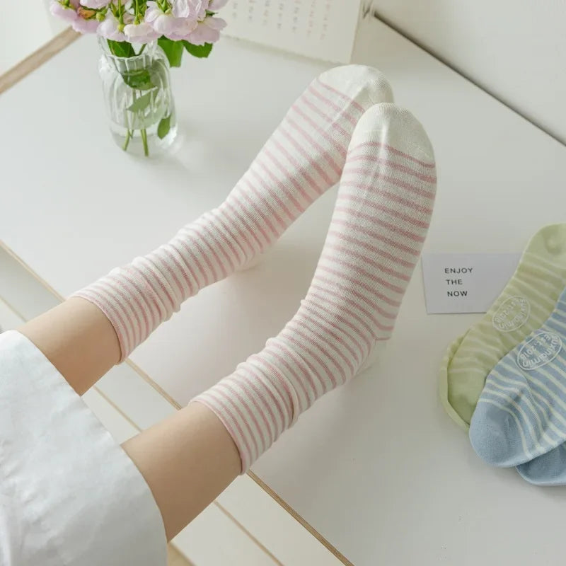 Casual Striped Women's Socks | Trendy Harajuku Streetwear