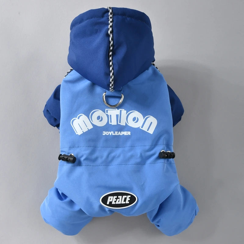 Winter Dog Hoodie Overall | Cozy Snowsuit for Small & Medium Breeds
