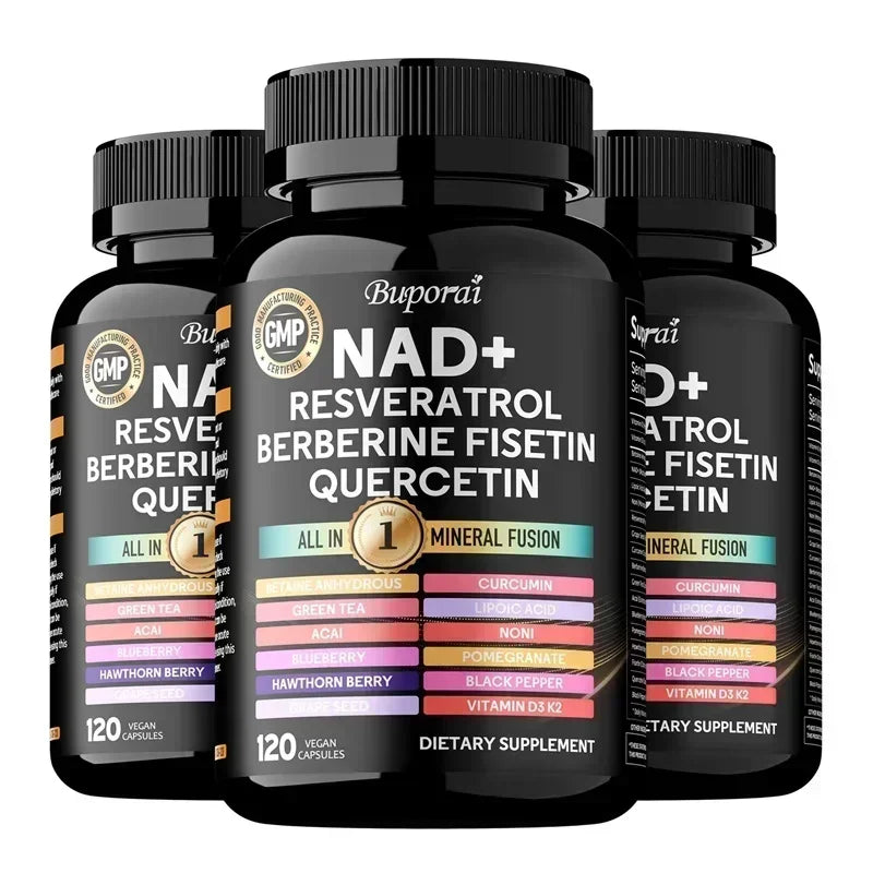NAD Resveratrol Berberine Capsules | Supports Healthy Aging & Endurance