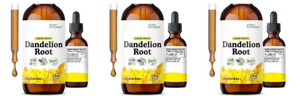 Dandelion Root Extract Drops, Digestive Comfort and Daily Wellness Support, Sugar Free, Alcohol Free, 60 mL, 84 Servings