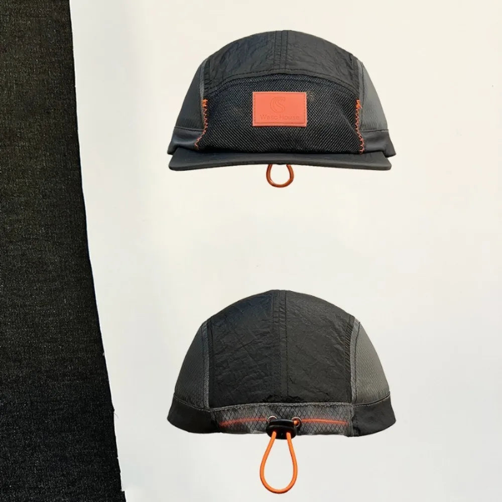 Vintage 5 Panel Men Women Baseball Cap Quick Dry Waterproof Mesh for Running Camping Outdoor Streetwear Fashion