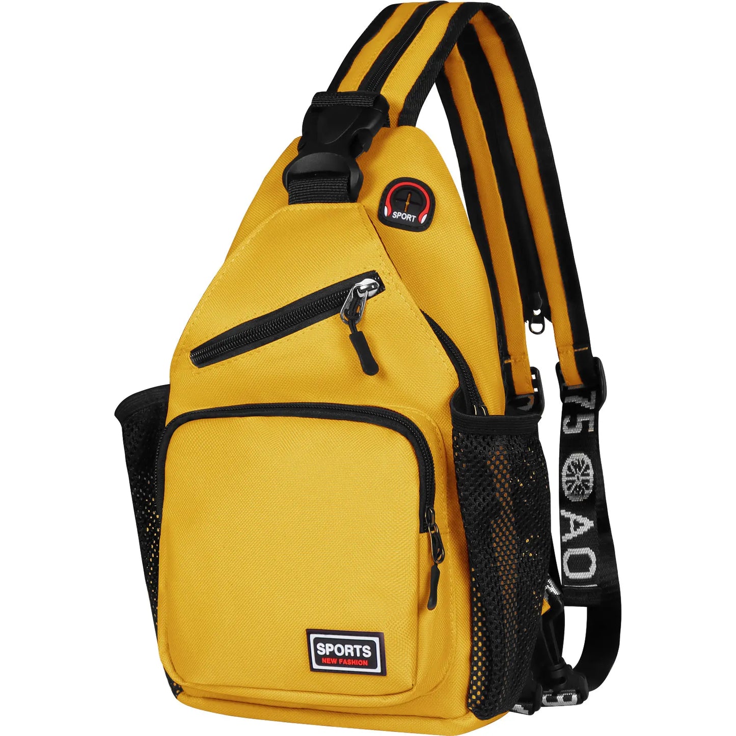 Stylish Crossbody Chest Bag with Headphone Jack & Phone Pocket