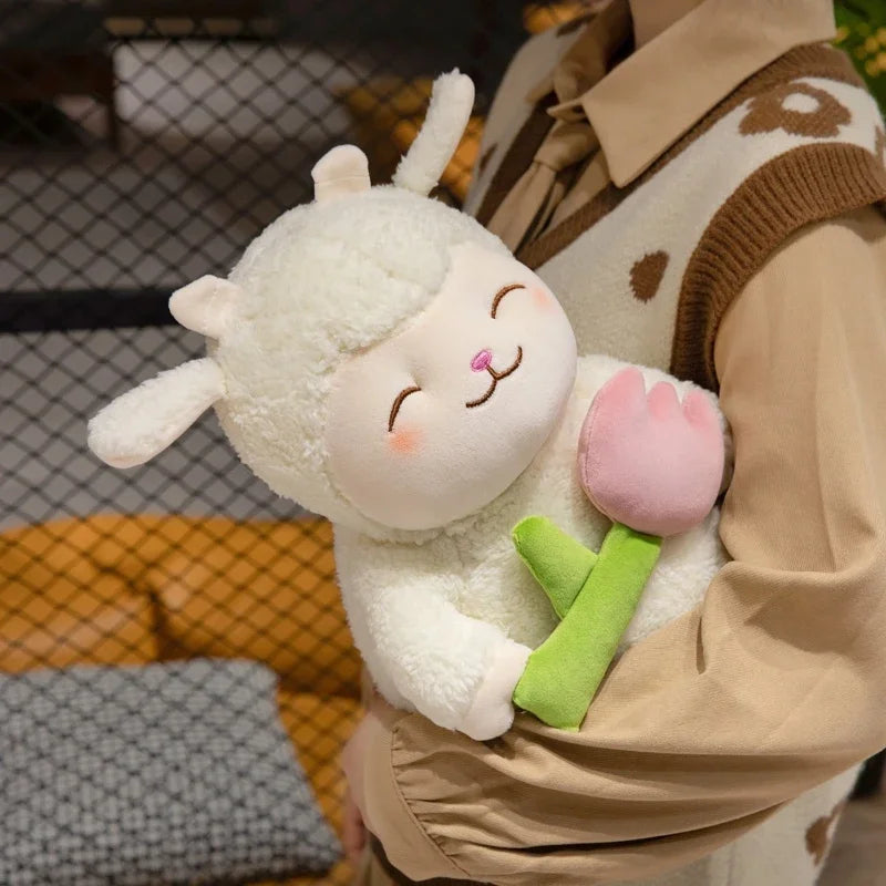 Cute Soft Sheep Plush Doll | Adorable Hugging Gift for Kids