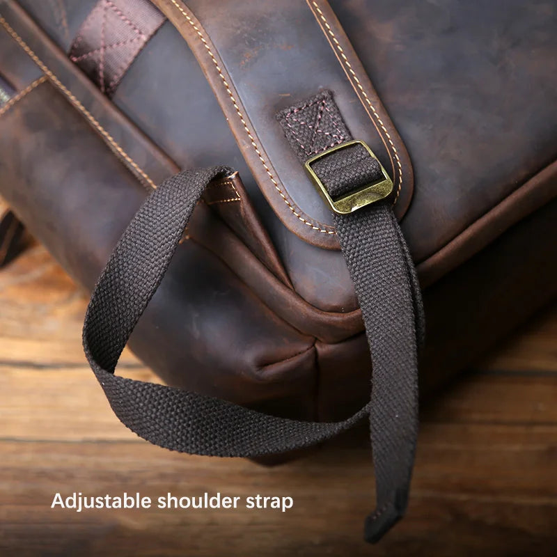 Stylish Retro Genuine Leather Men's Backpack | Travel Companion
