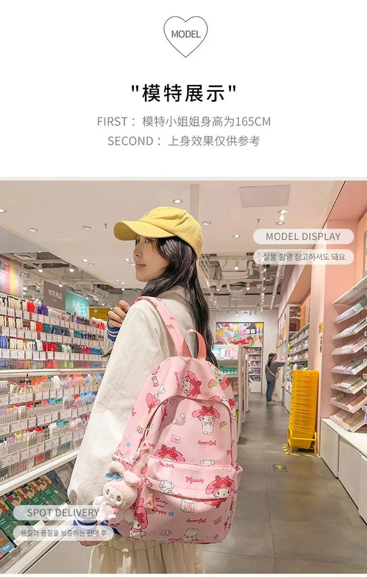 Kawaii Anime Girl Backpack | Large Capacity Student Bag