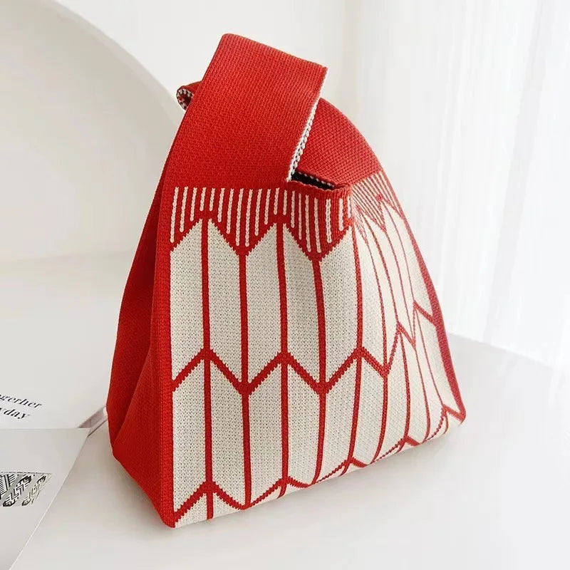 Handmade Mini Knitted Tote Bags | Portable Spring Summer Handbags