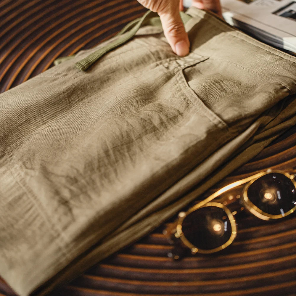 Men's Lightweight Vintage Chino Pants | Casual Khaki Trousers