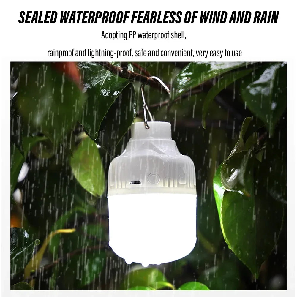 Linterna LED portátil para camping | Luz de emergencia recargable