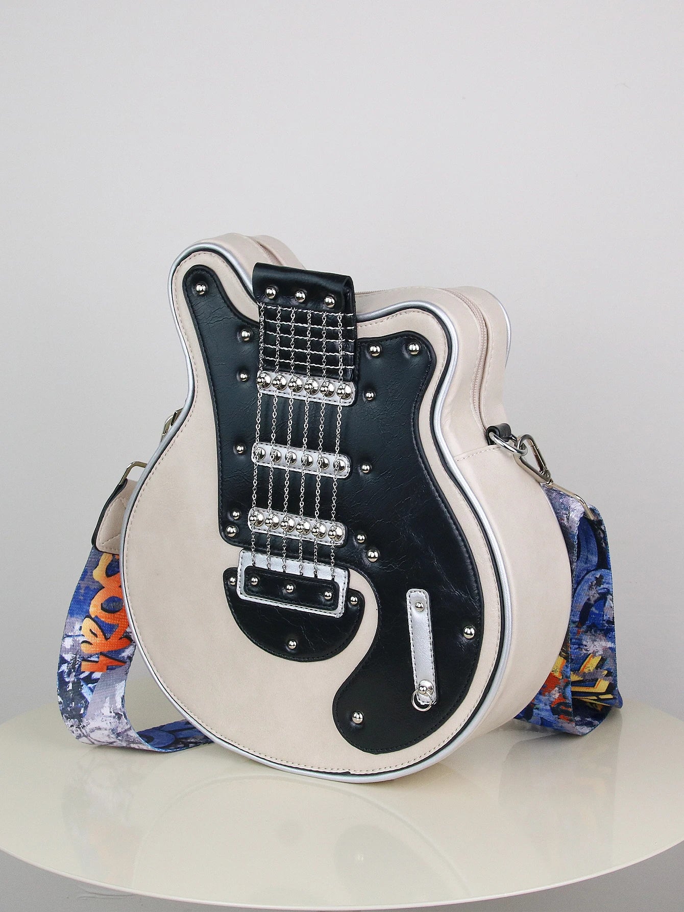 Creative Retro Guitar Shape Bag | Stylish Messenger Shoulder Bag