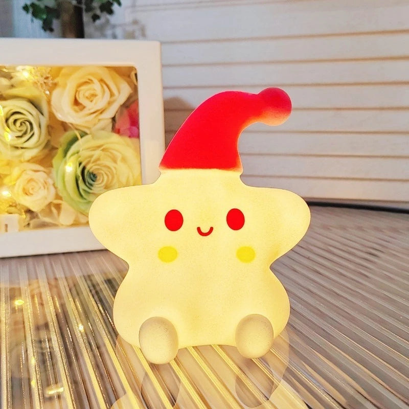 Cute Yellow Star Night Light | Adorable Battery-Powered Lamp