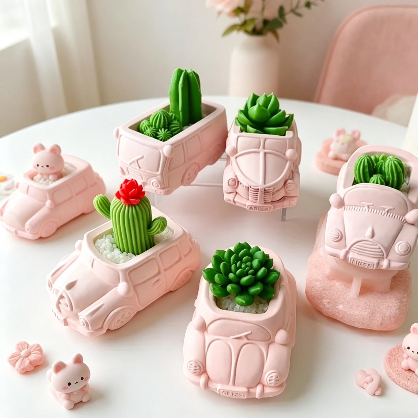 Creative Bus Flowerpot Mold for Unique Home Decor & Gardening