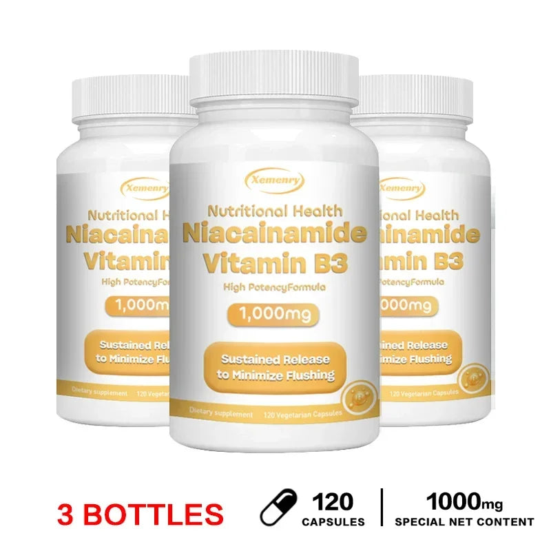 Niacinamide Vitamin B3 Capsules | Boost Brain & Heart Health
