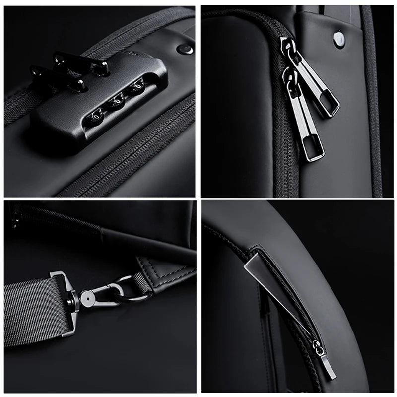 Men's Multifunctional Anti-theft USB Shoulder Bag | Travel Sling Bag