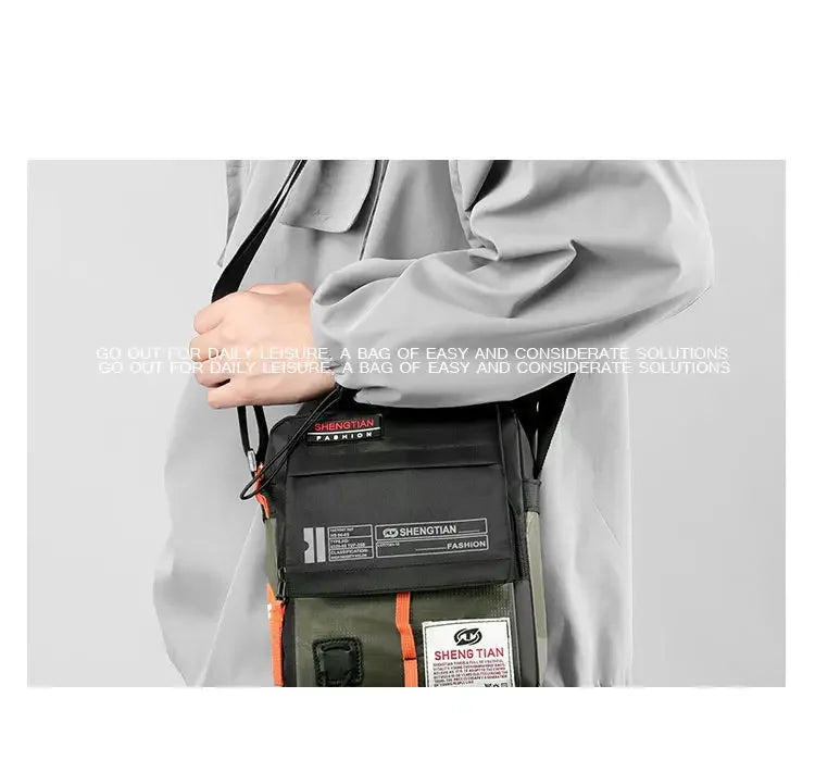 Men's Waterproof Messenger Shoulder Bag | Stylish Crossbody Bag
