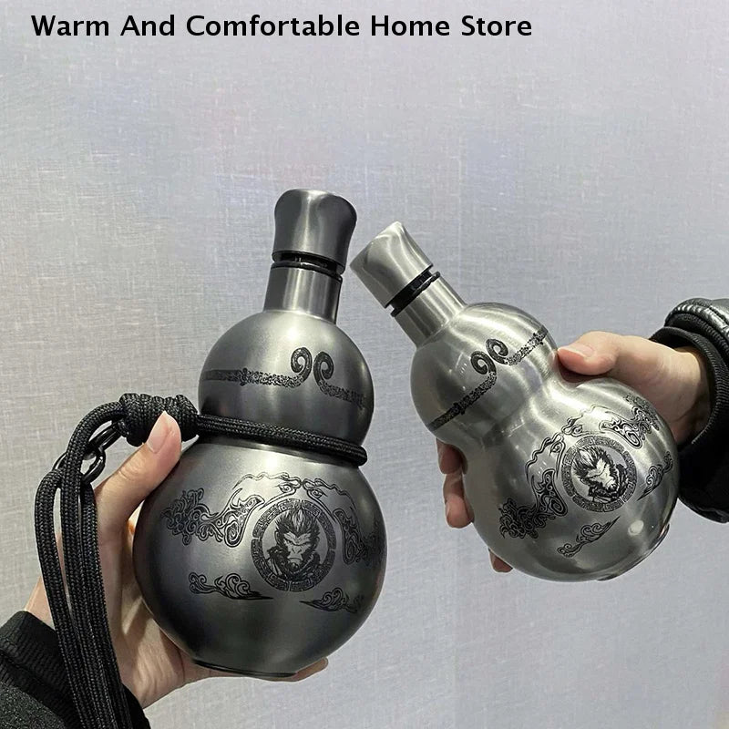 Portable Gourd Style Insulated Water Bottle | 500ml Drink Container