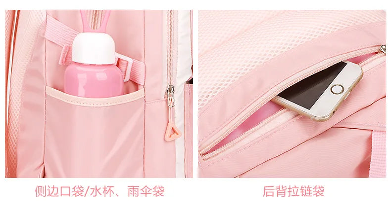 3-Piece Large-Capacity Children's Backpack for Middle School