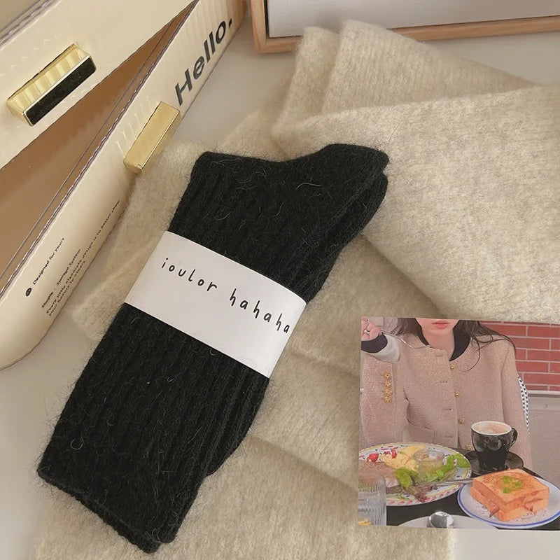 Women's Cashmere Wool Thermal Socks | Thick Warm Winter Socks