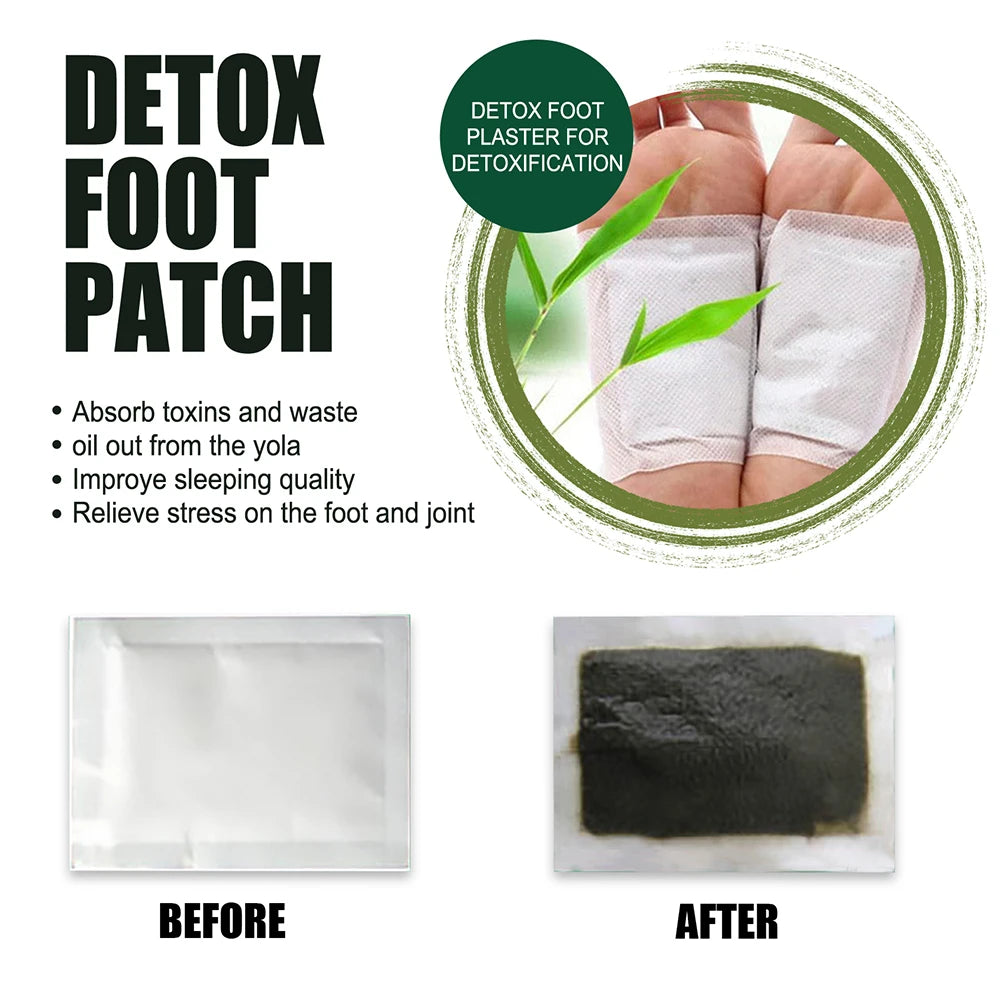 Natural Detox Foot Patches for Stress Relief & Deep Sleep
