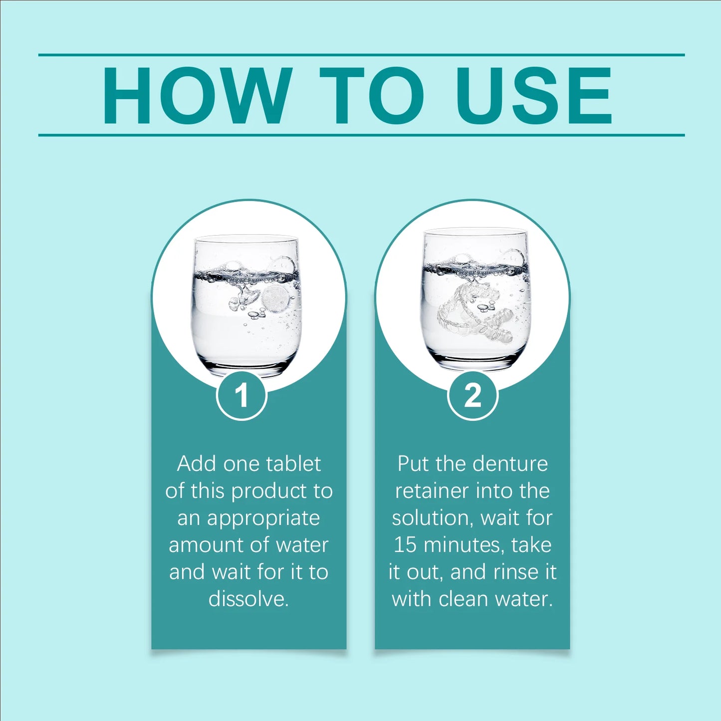 Denture & Retainer Cleansing Tablets | Deep Clean & Gentle Care
