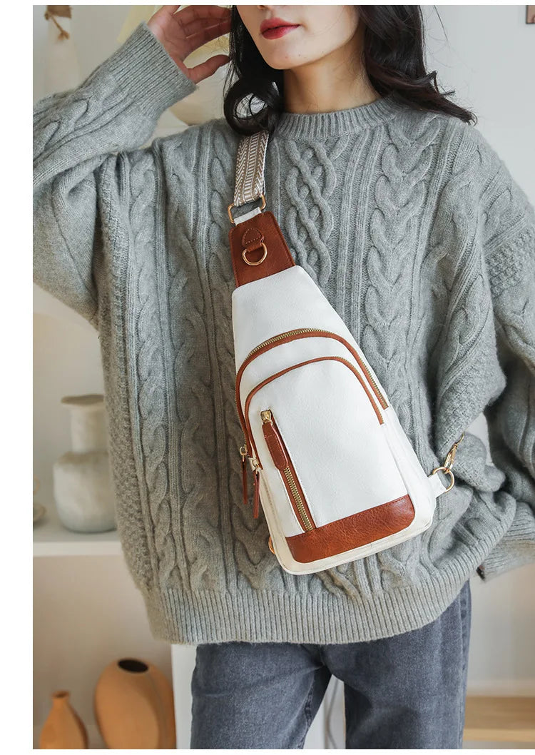 Stylish PU Leather Women Sling Bag | Versatile Crossbody Pack