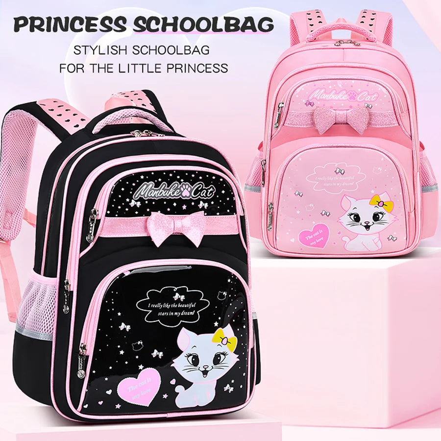 Cute Kitten Shoulder Bag | Adorable Backpack for School Girls