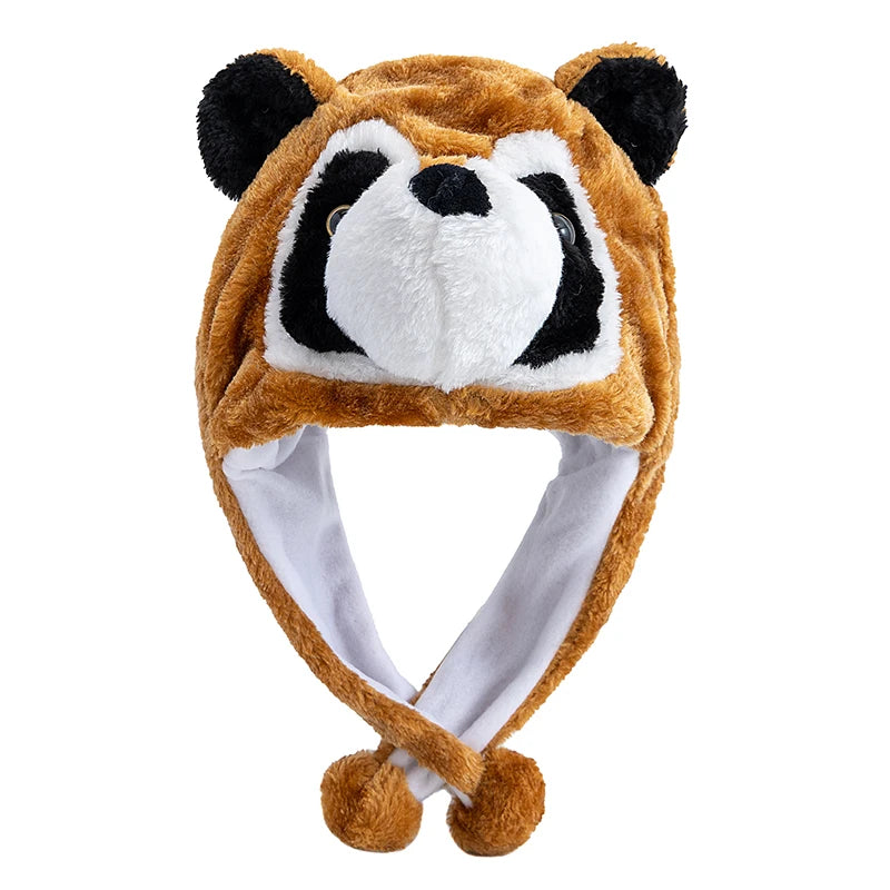 Unisex Funny 3D Bulls Head Plush Winter Beanie | Cozy Cartoon Hat