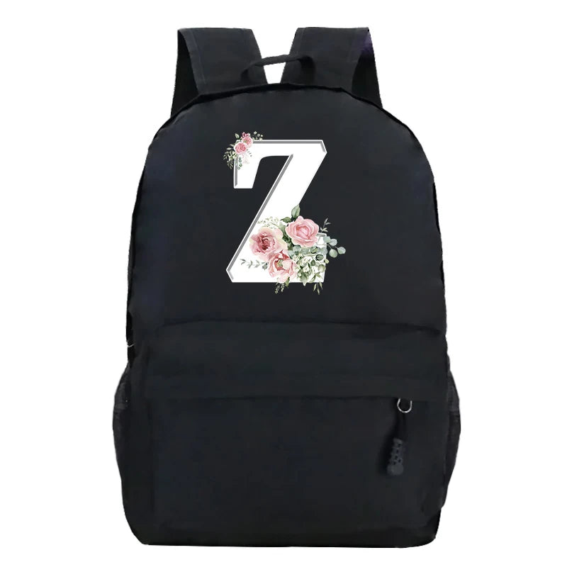 Stylish Pink Floral Backpack for College Students | Trendy Floral Design