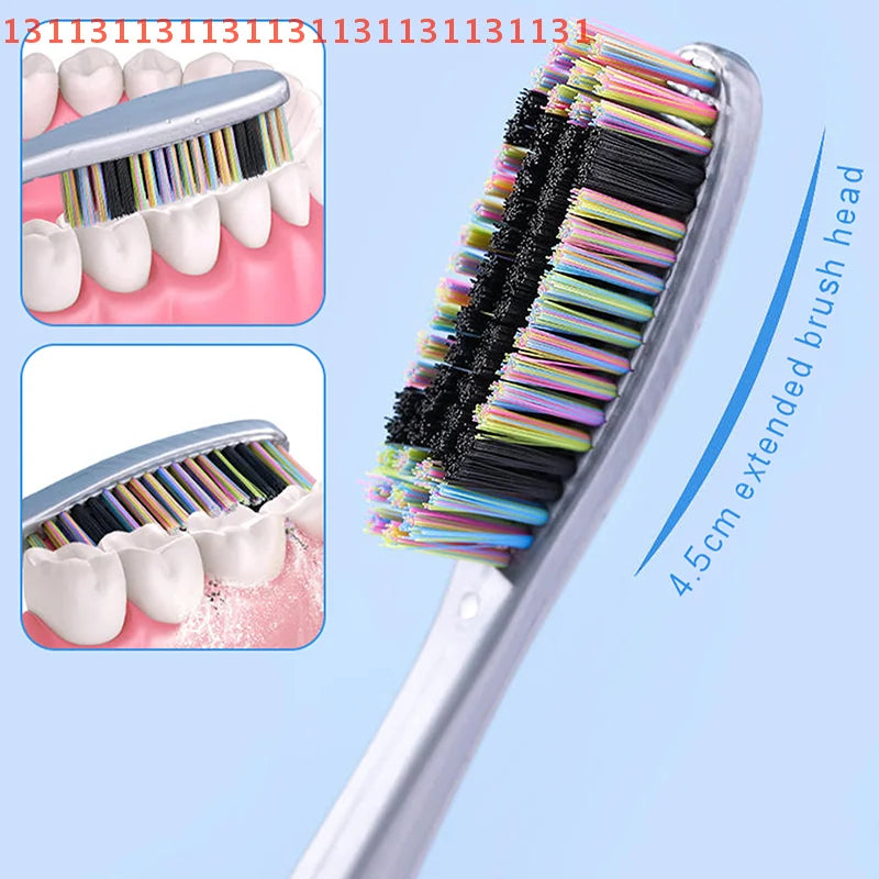 Large Head Bristle Toothbrush | Deep Oral Cleaning & Stain Removal