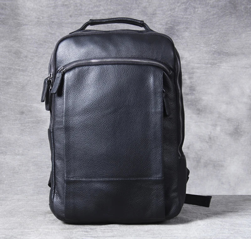 Vintage Genuine Leather Backpack for Men | Stylish Daily Rucksack
