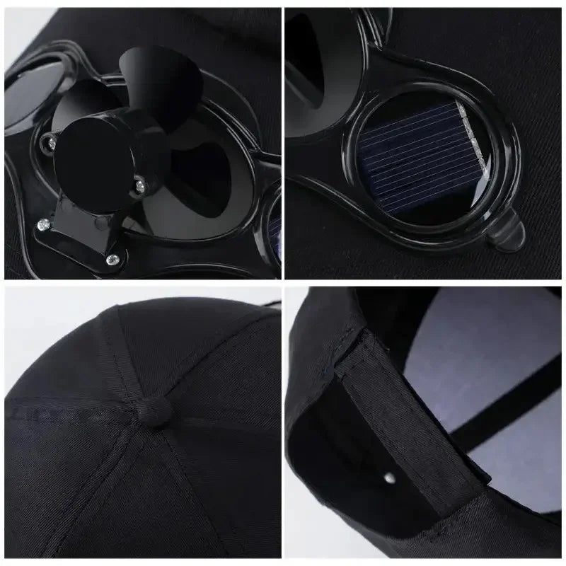 Solar Fan Cap | Lightweight UV Protection Baseball Hat for Summer