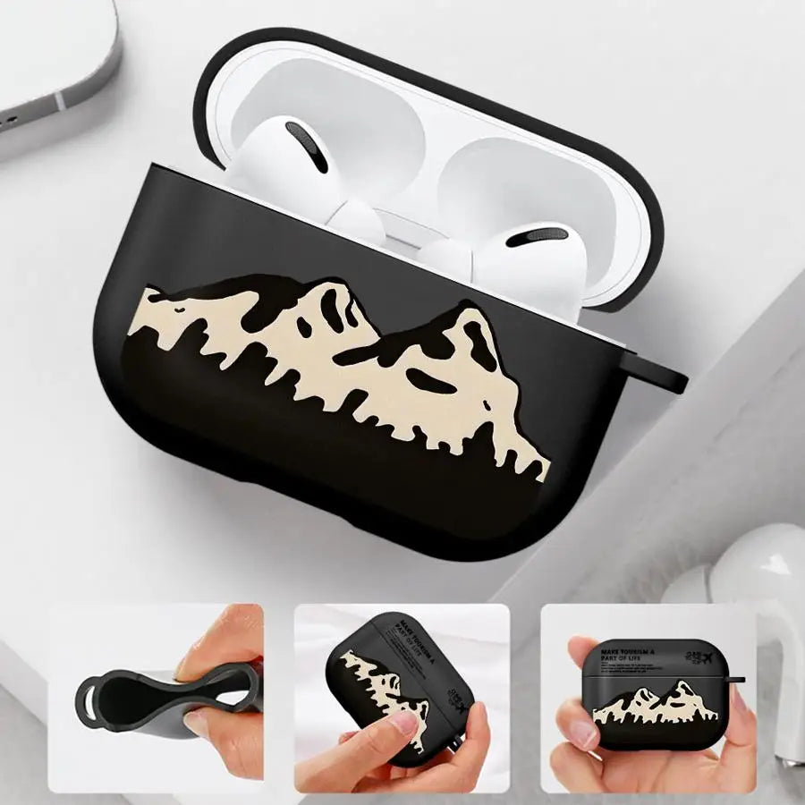 Protective Case for AirPods | Stylish Landscape Airplane Art