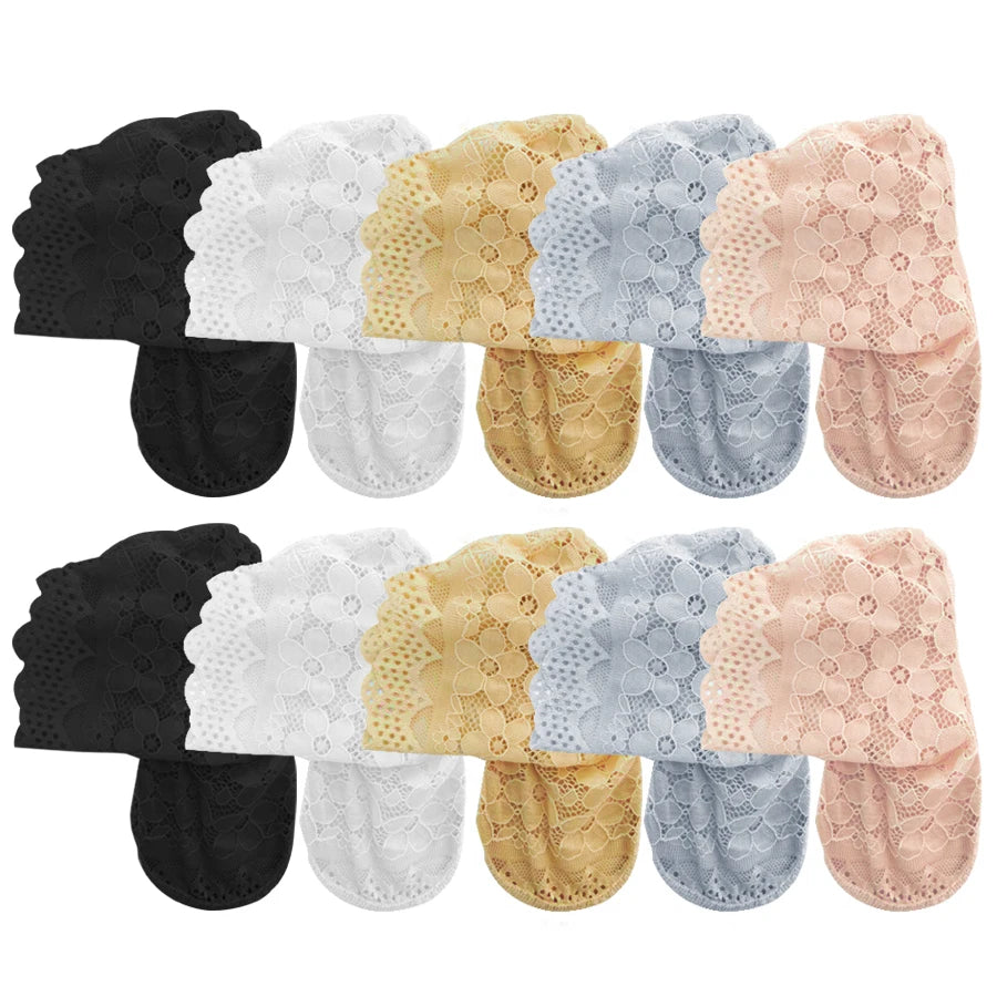 Women's Floral Lace Socks | Summer Thigh-High Sheer Comfort