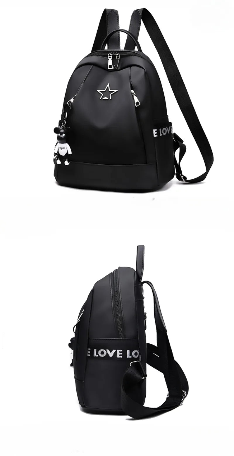 Large Capacity Women's Nylon Backpack | Stylish Casual Shoulder Bag